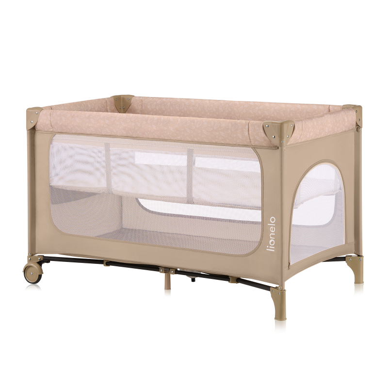 Lionelo Jasmin Easy Fold Beige Sand — Cestovní postýlka