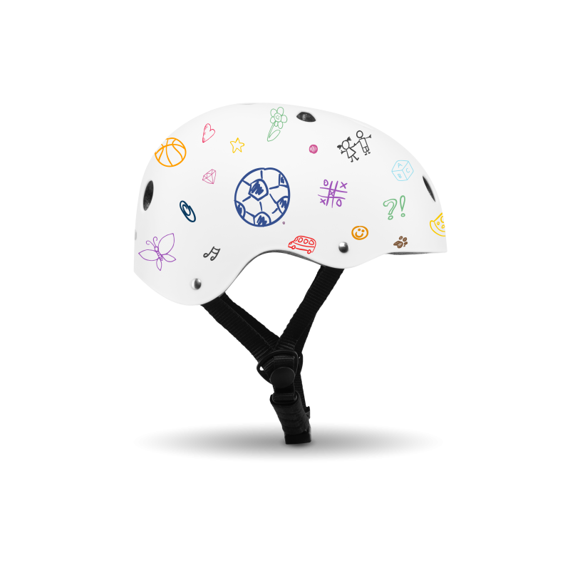 Lionelo Helmet White — Dětská cyklistická přilba