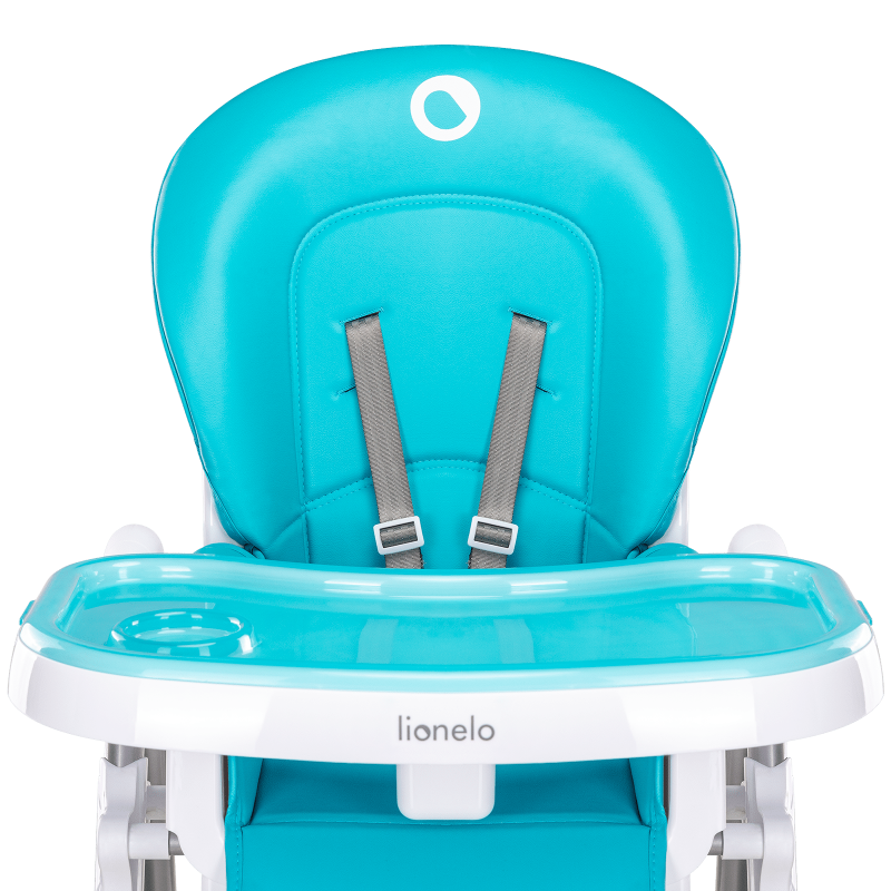 Lionelo Linn Plus Turquoise — Jídelní židlička