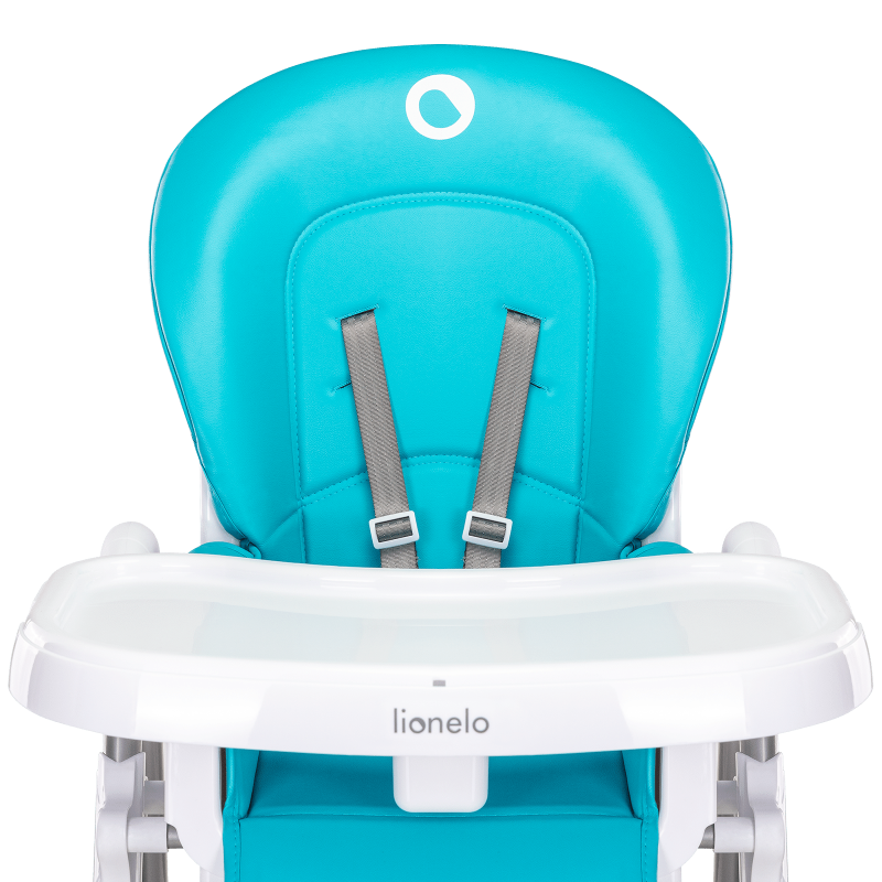 Lionelo Linn Plus Turquoise — Jídelní židlička