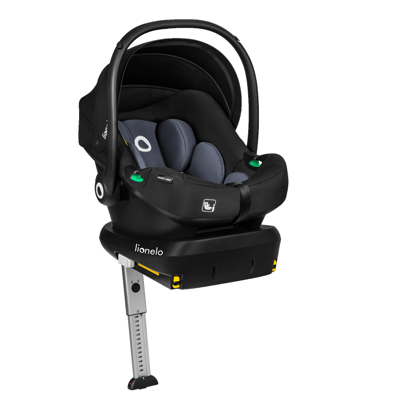 lionelo Astrid i-Size Set Black Grey — Autosedačka se základnou ISOFIX