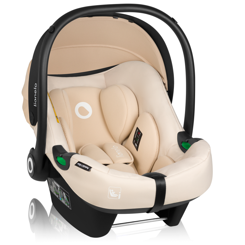 lionelo Astrid i-Size Set Beige Sand — Autosedačka se základnou ISOFIX