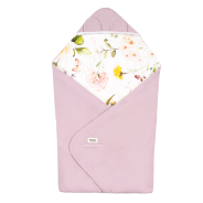 Lionelo Travel Swaddle Blanket Pink Flower — Zavinovačka do autosedačky